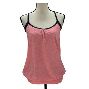 Bench Women's Workout Tank Top - Orange Black - size Small